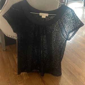 Black Michael Kors crochet top